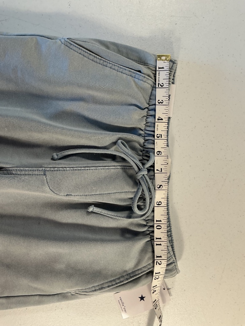 Vanilla Star sz XS pull on cozy cargo style light blue pants NWT - Picture 6 of 9